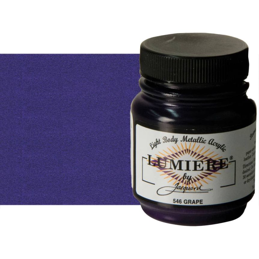 Jacquard Lumiere Fabric Color - Grape, 2.25oz Jar
