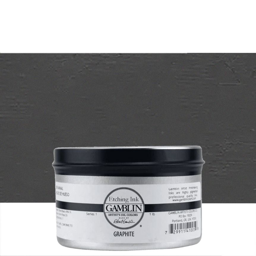 Gamblin Etching Ink - Graphite, 1lb Can