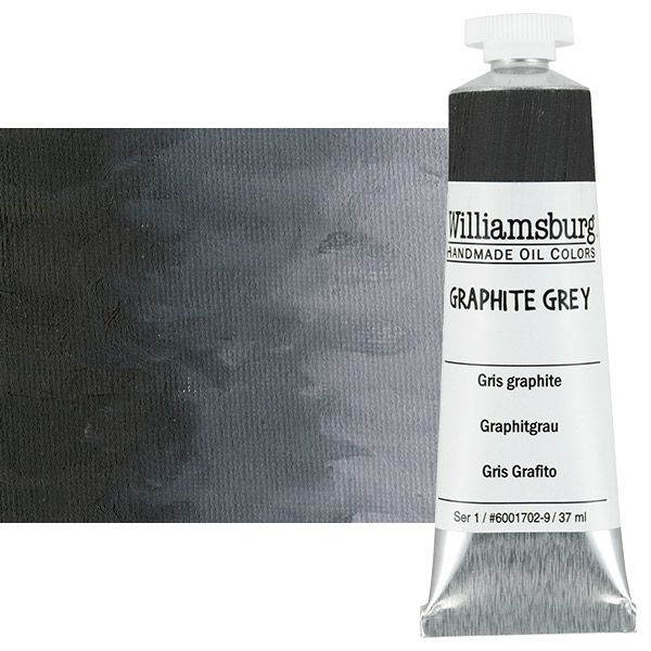 Williamsburg Handmade Oil Paint - Graphite Grey, 37ml Tube