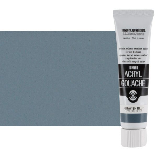 Turner Acryl Gouache Grayish Blue