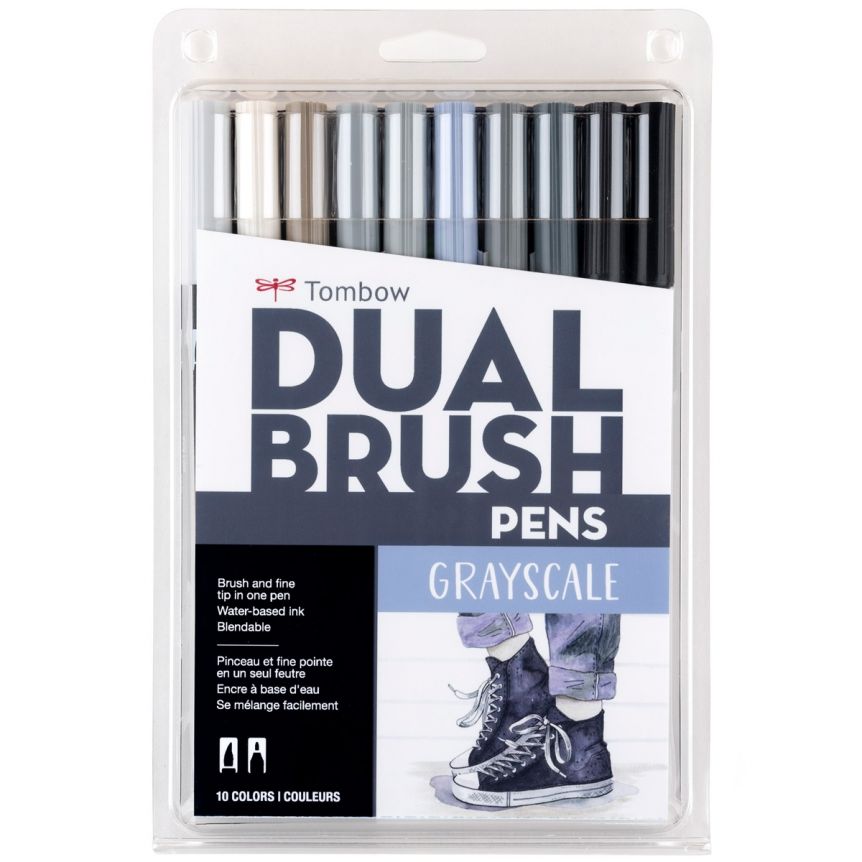 Tombow Dual Brush Pen Sets of 108, 20 & 10 - Brush & Fine Tip