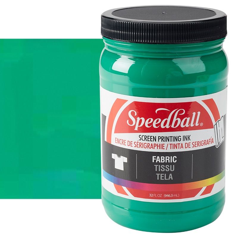 Speedball Fabric Screen Printing Ink 32 oz Jar - Green