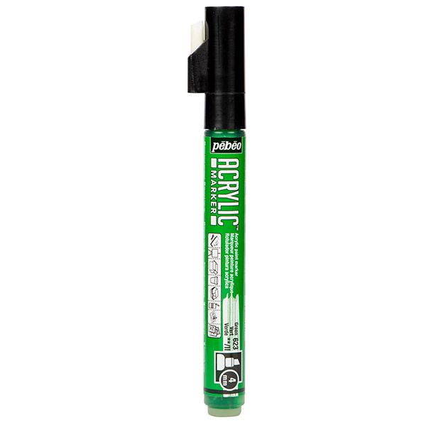 Pebeo Chisel Acrylic Marker 4mm - Green