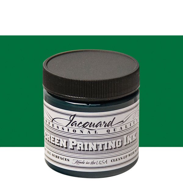 Jacquard Screen Printing Ink 4 oz Jar - Green