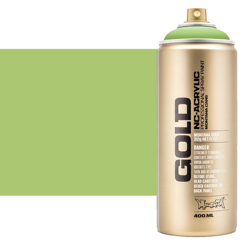 Montana GOLD Acrylic Professional Spray Paint 400 ml - Green Apple