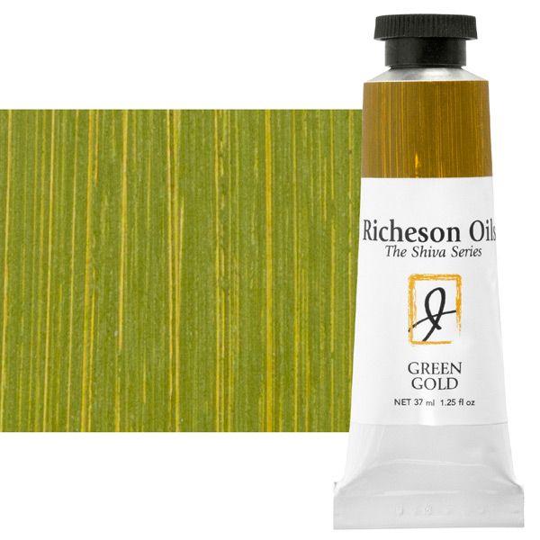 Shiva Signature Artist Oil Color 37ml Tube - Green Gold