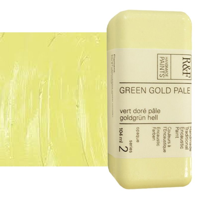 R&F Encaustic Paint 104Ml Green Gold Pale