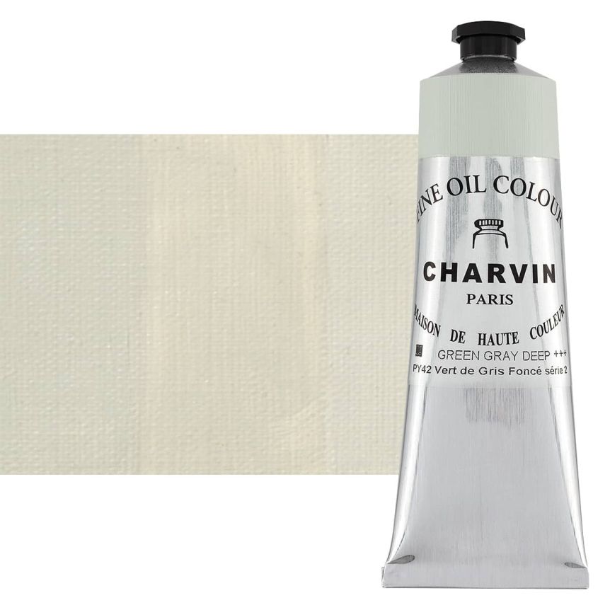 Green Gray Dark 150ml Tube Fine Artists Oil Paint by Charvin
