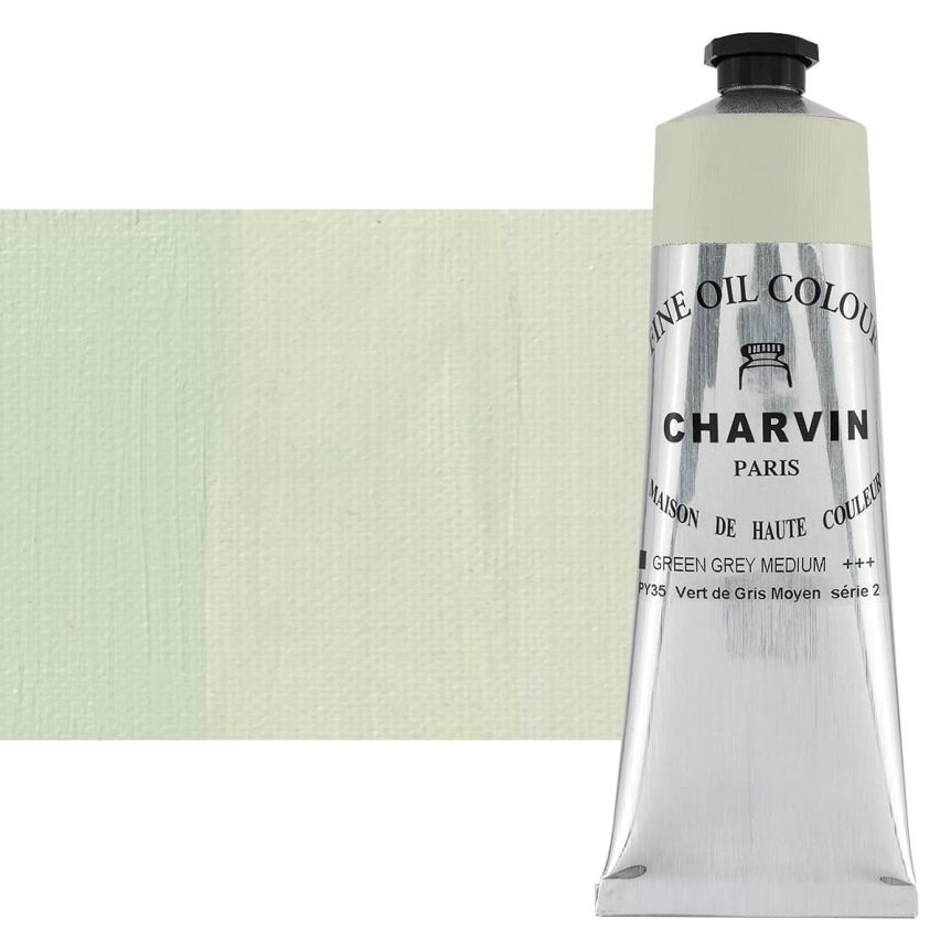 Green Gray Medium 150ml Tube Fine Artists Oil Paint by Charvin
