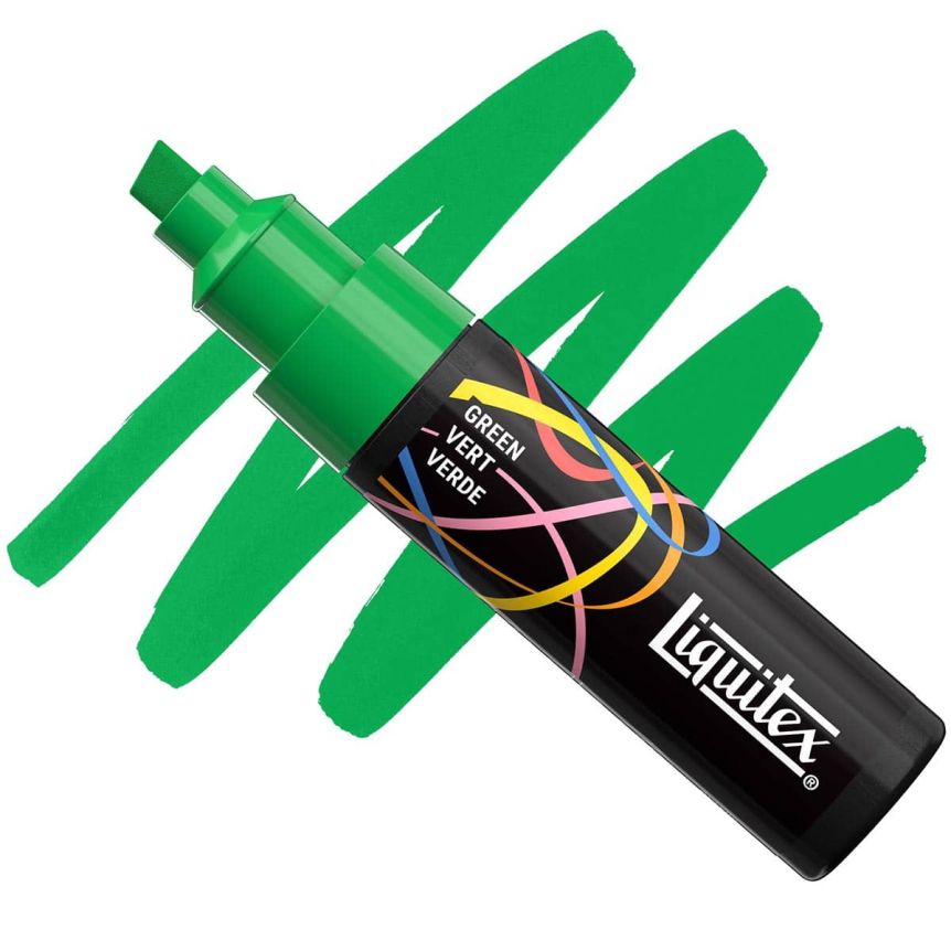 Liquitex Marker - Green, Chisel Tip, 8 mm