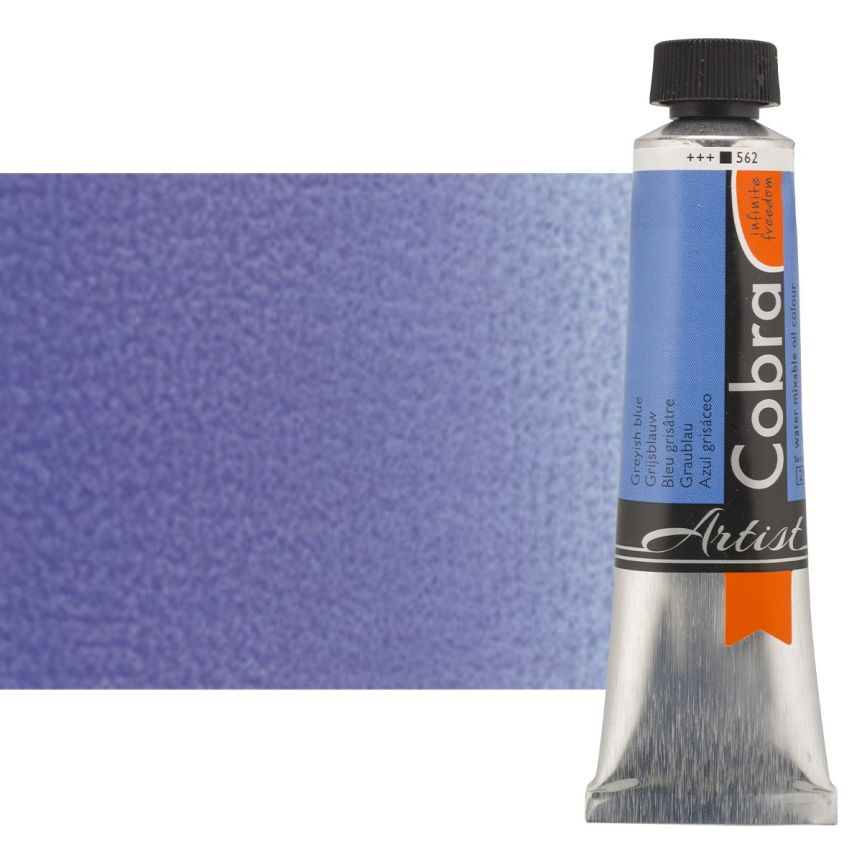 Cobra Water-Mixable Oil Color, Greyish Blue 40ml Tube