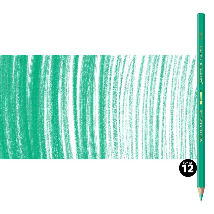 Supracolor II Watercolor Pencils Box of 12 No. 053 - Greyish Green