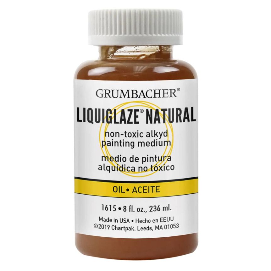 Grumbacher Liquiglaze Natural Medium, 8oz Can