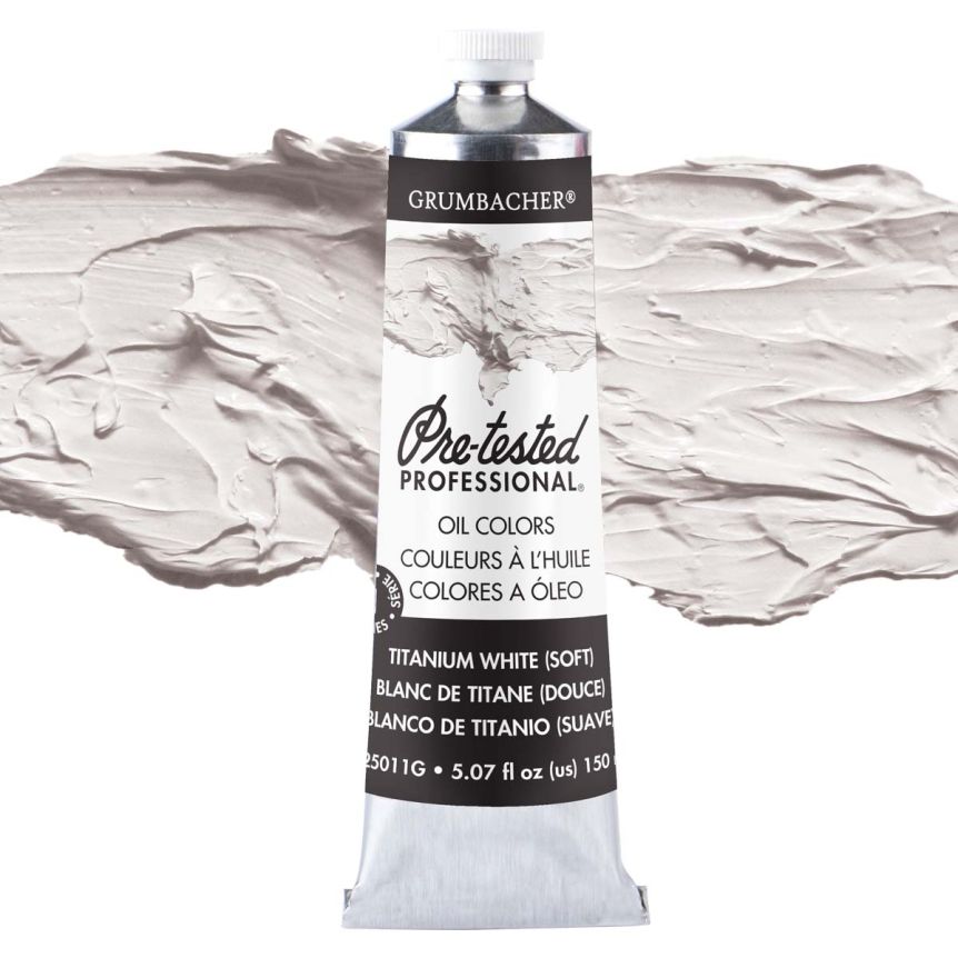 Grumbacher Pre-Tested Oil Color 150ml Titanium White Soft