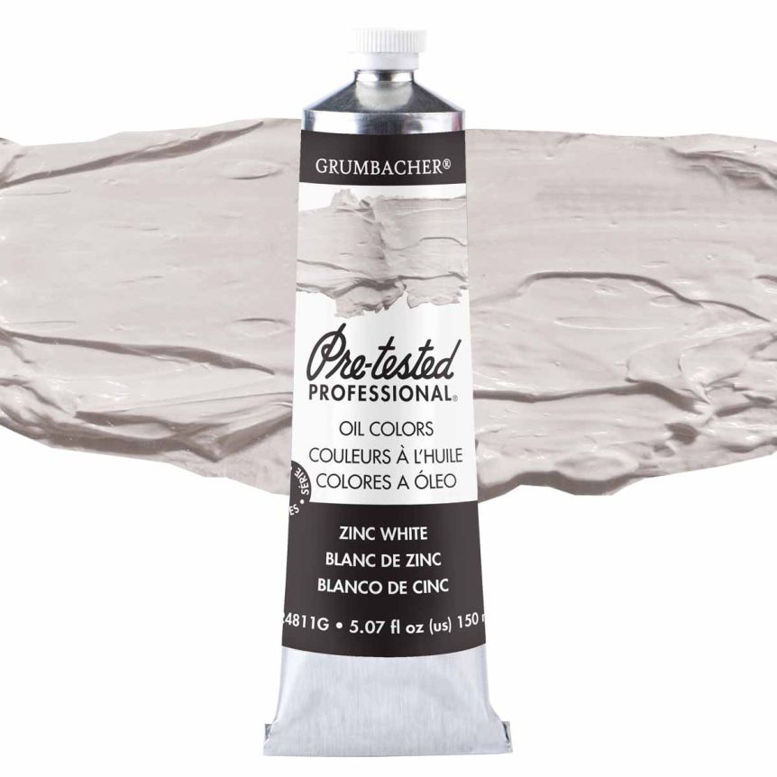 Grumbacher Pre-Tested Oil Color 150 ml Tube - Zinc White