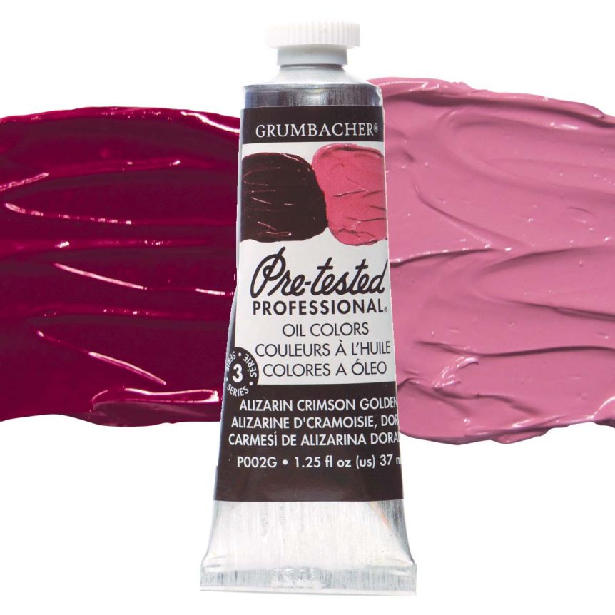 Grumbacher Pre-Tested Oil Paint 37 ml Tube - Alizarin Crimson Golden
