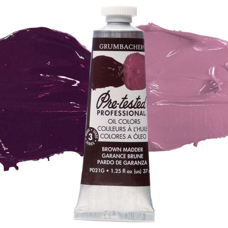 Grumbacher Pre-Tested Oil Paint 37 ml Tube - Brown Madder