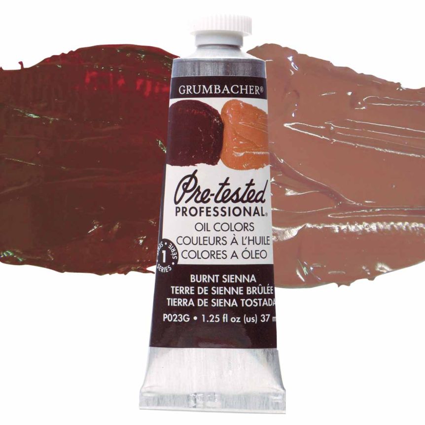 Grumbacher Pre-Tested Oil Color 37 ml Tube - Burnt Sienna