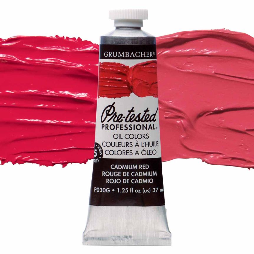 Grumbacher Pre-Tested Oil Paint 37 ml Tube - Cadmium Red