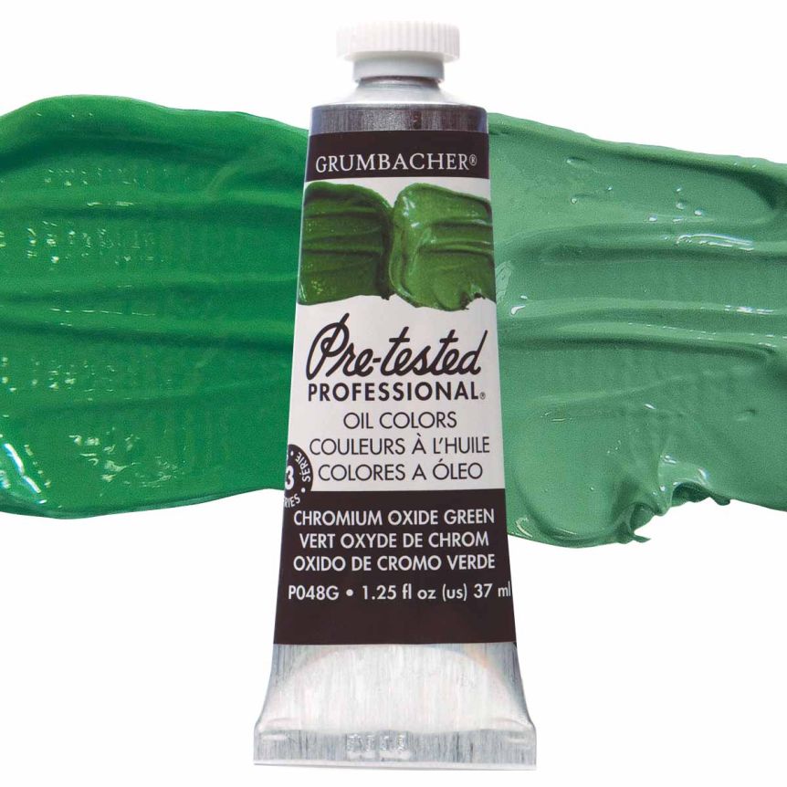 Grumbacher Pre-Tested Oil Paint 37 ml Tube - Chromium Oxide Green