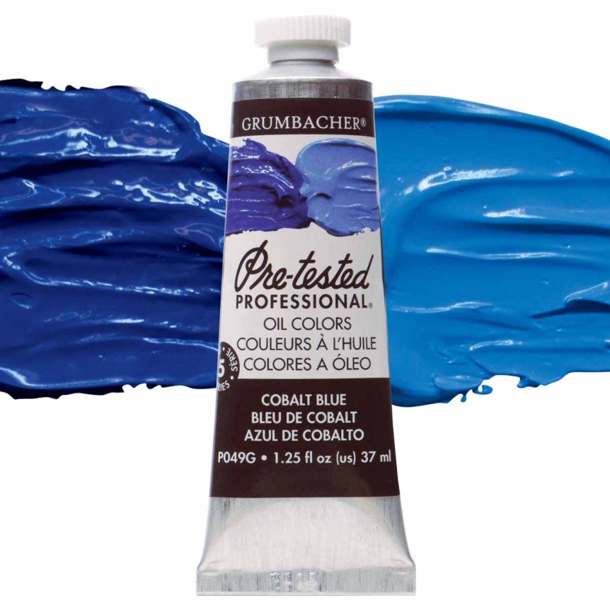 Grumbacher Pre-Tested Oil Color 37 ml Tube - Cobalt Blue