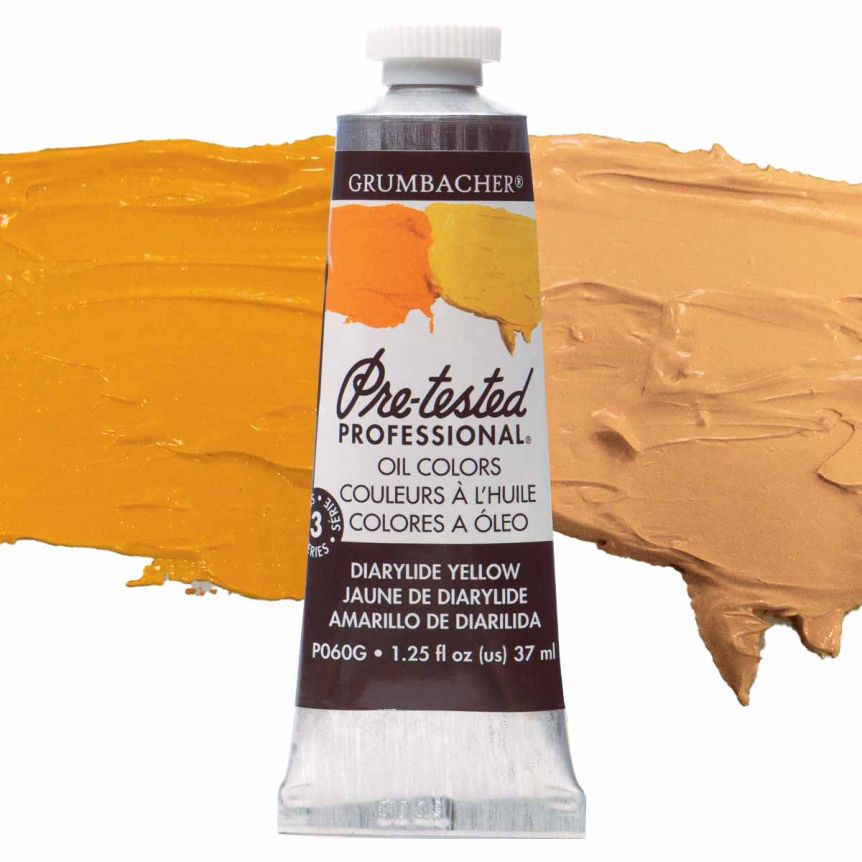 Grumbacher Pre-Tested Oil Paint 37 ml Tube - Diarylide Yellow
