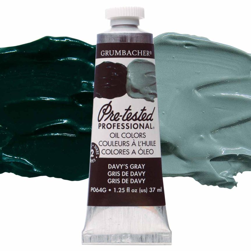 Grumbacher Pre-Tested Oil Paint 37 ml Tube - Davy's Grey