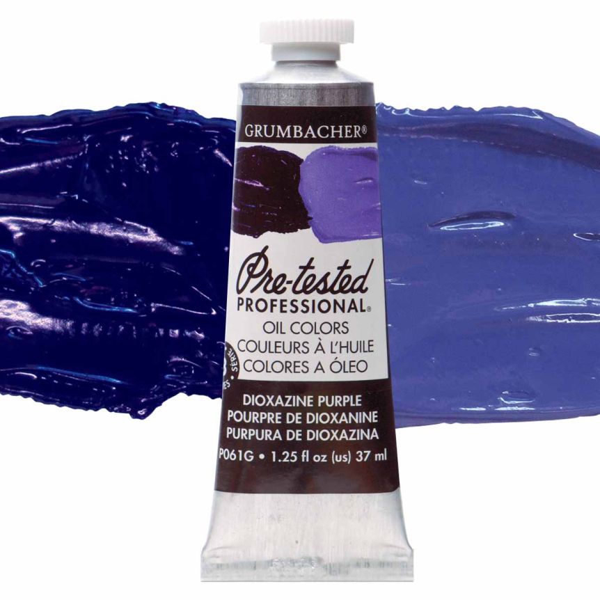 Grumbacher Pre-Tested Oil Paint 37 ml Tube - Dioxazine Purple