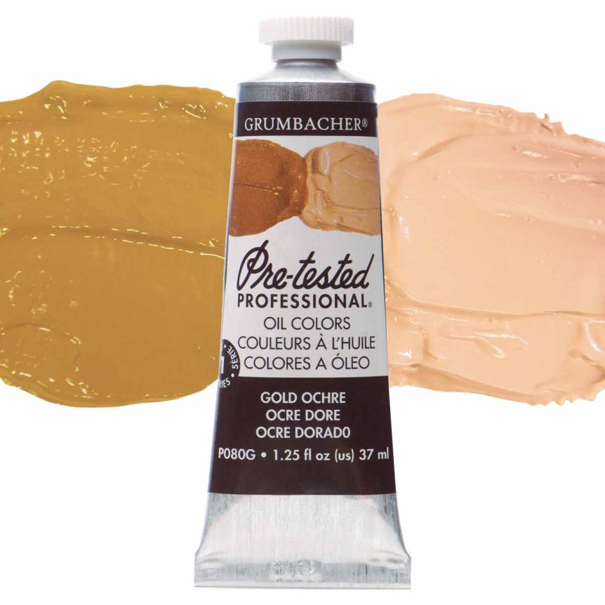 Grumbacher Pre-Tested Oil Paint 37 ml Tube - Gold Ochre