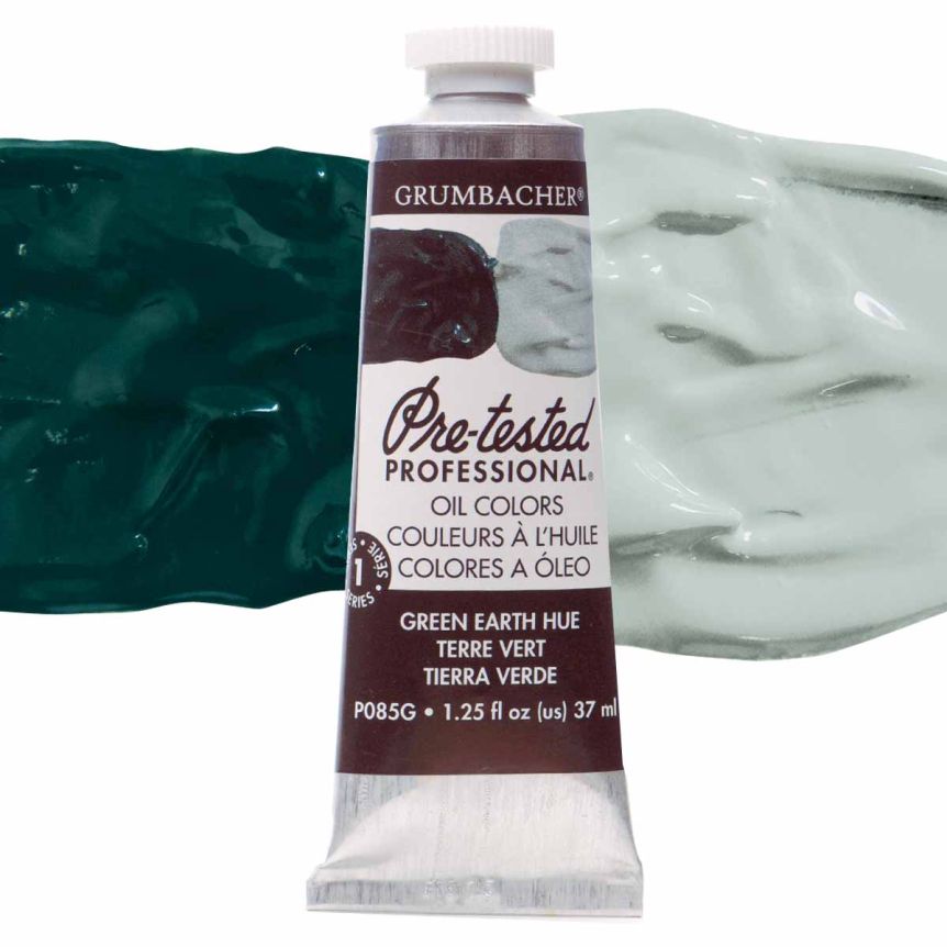 Grumbacher Pre-Tested Oil Paint 37 ml Tube - Green Earth Hue