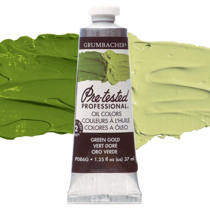 Grumbacher Pre-Tested Oil Paint 37 ml Tube - Green Gold