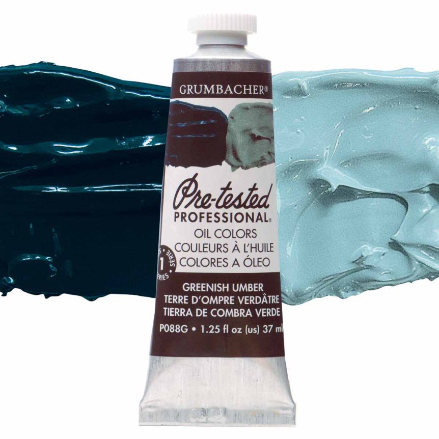 Grumbacher Pre-Tested Oil Paint 37 ml Tube - Greenish Umber