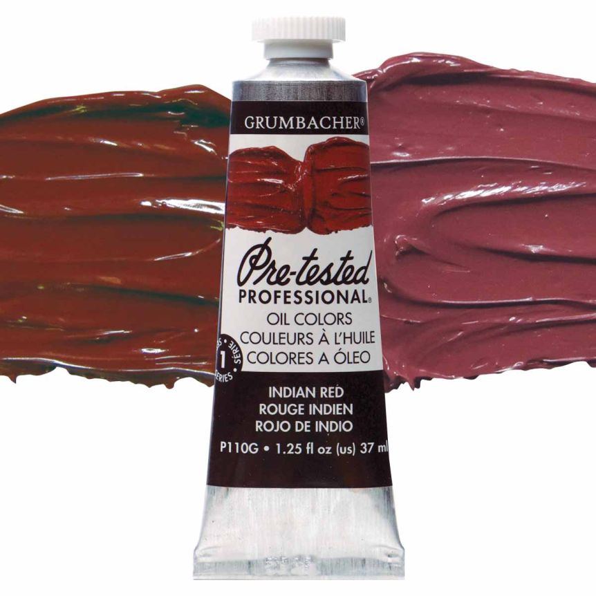 Grumbacher Pre-Tested Oil Paint 37 ml Tube - Indian Red
