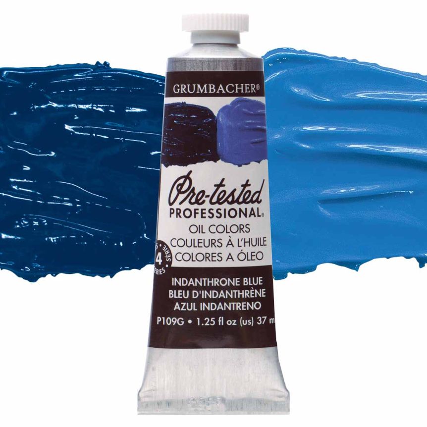 Grumbacher Pre-Tested Oil Paint 37 ml Tube - Indanthrone Blue