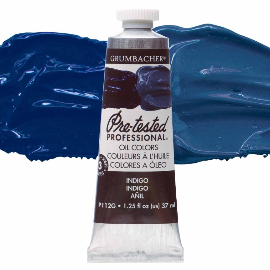 Grumbacher Pre-Tested Oil Paint 37 ml Tube - Indigo