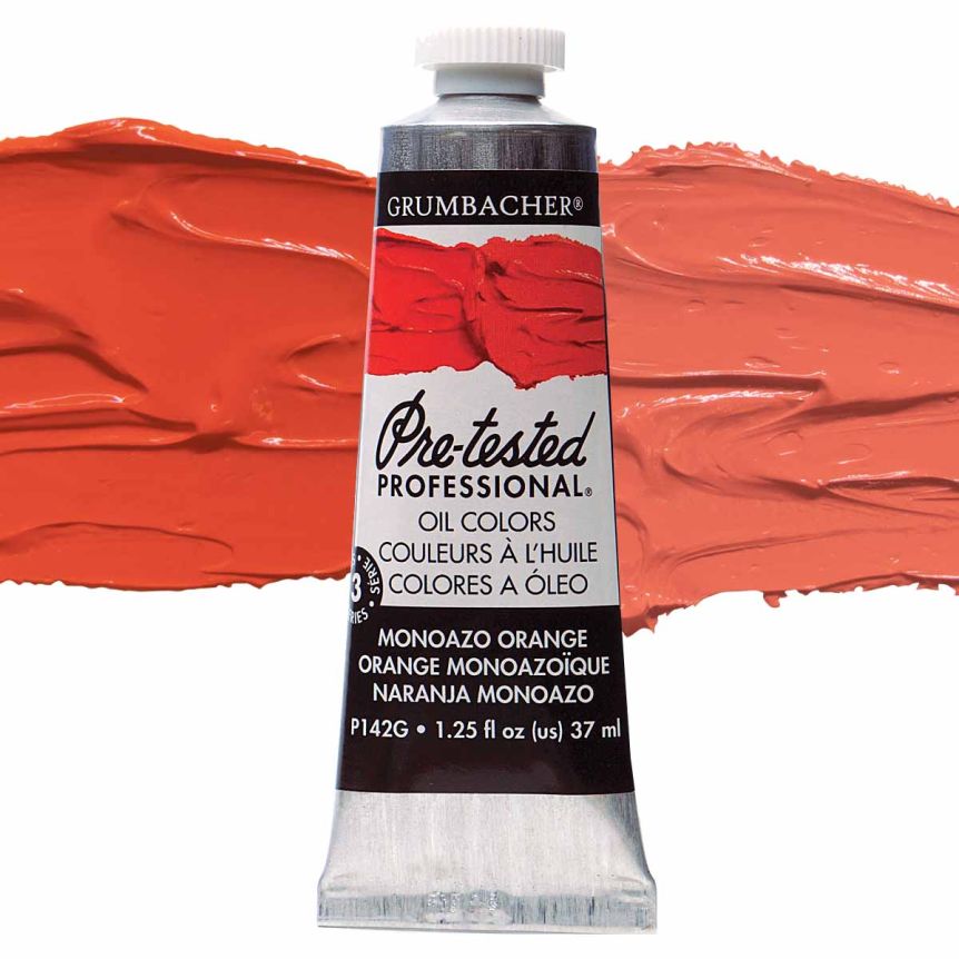 Grumbacher Pre-Tested Oil Paint 37 ml Tube - Monoazo Orange