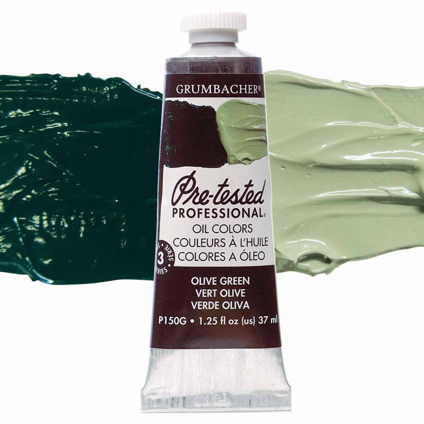 Grumbacher Pre-Tested Oil Paint 37 ml Tube - Olive Green