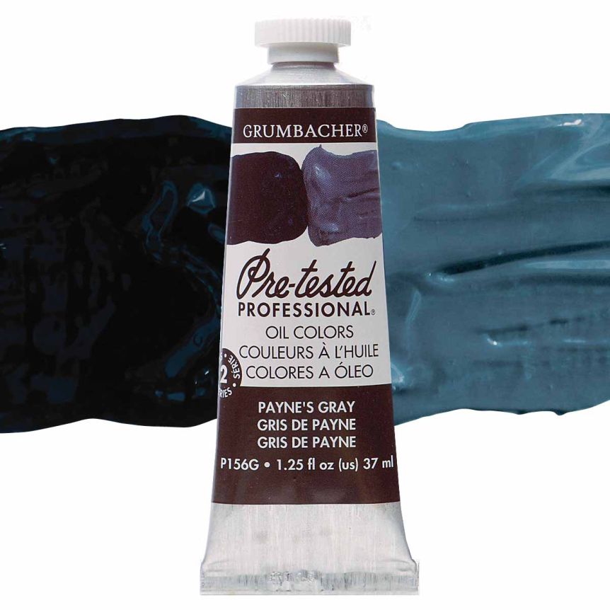 Grumbacher Pre-Tested Oil Paint 37 ml Tube - Payne's Grey