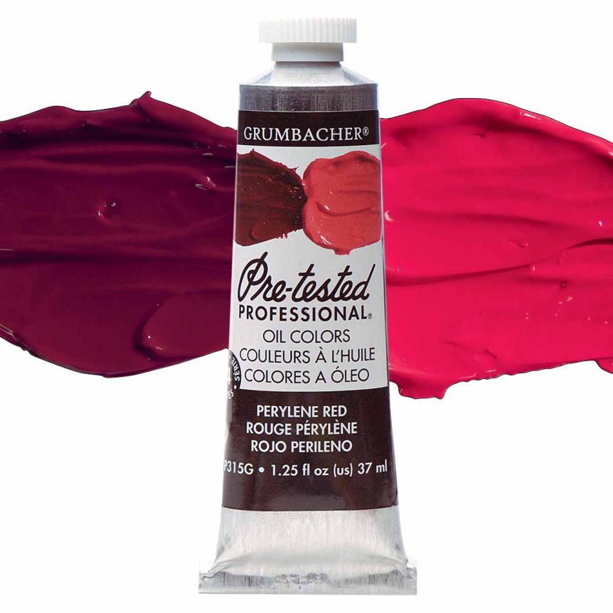 Grumbacher Pre-Tested Oil Color 37 ml Tube - Perylene Red