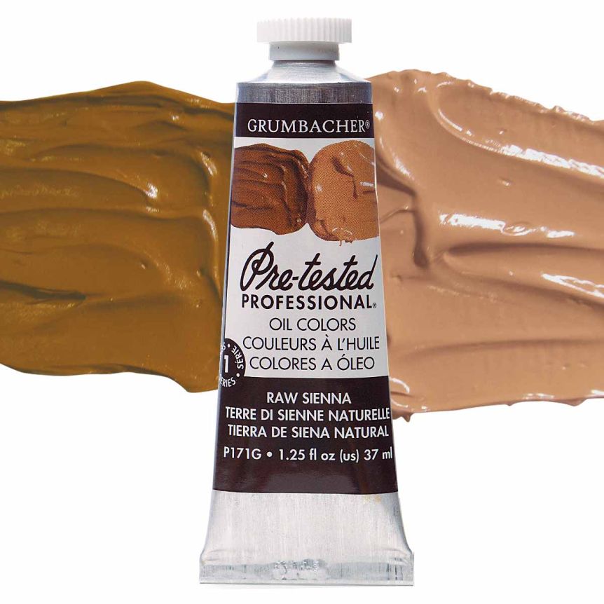 Grumbacher Pre-Tested Oil Color 37 ml Tube - Raw Sienna