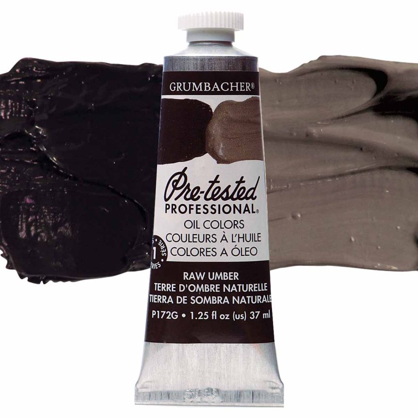 Grumbacher Pre-Tested Oil Color 37 ml Tube - Raw Umber