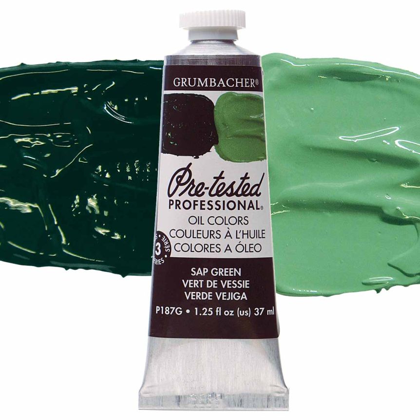 Grumbacher Pre-Tested Oil Color 37 ml Tube - Sap Green