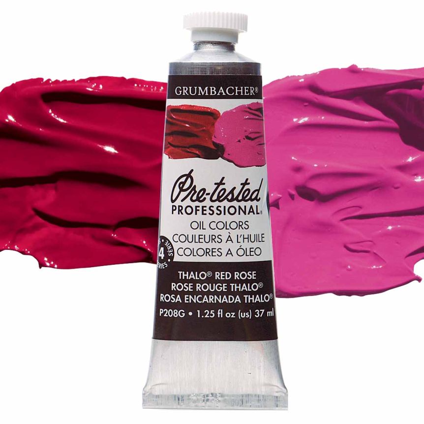 Grumbacher Pre-Tested Oil Paint 37 ml Tube - Thalo Red Rose