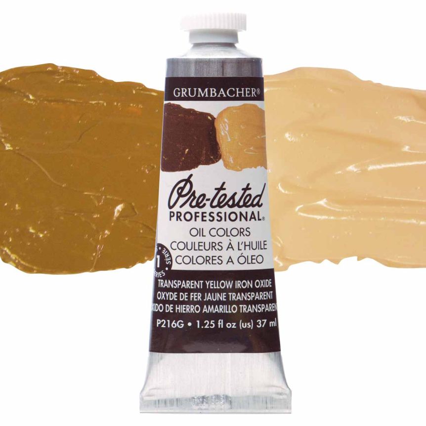 Grumbacher Pre-Tested Oil Paint 37 ml Tube - Transparent Yellow Iron Oxide