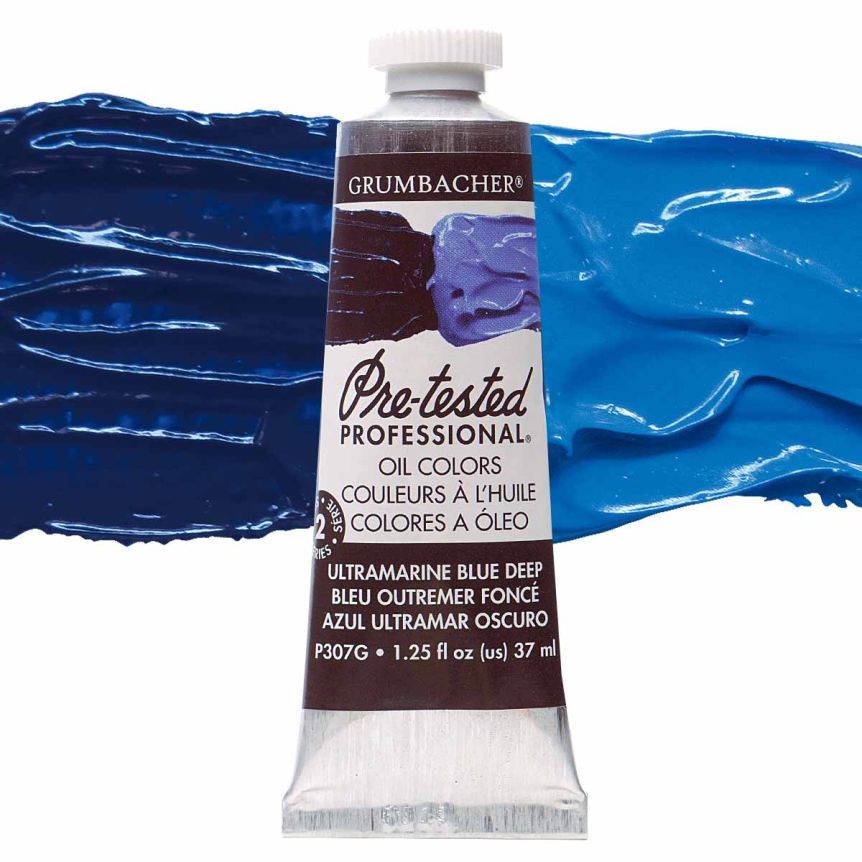 Grumbacher Pre-Tested Oil Paint 37 ml Tube - Ultramarine Blue Deep
