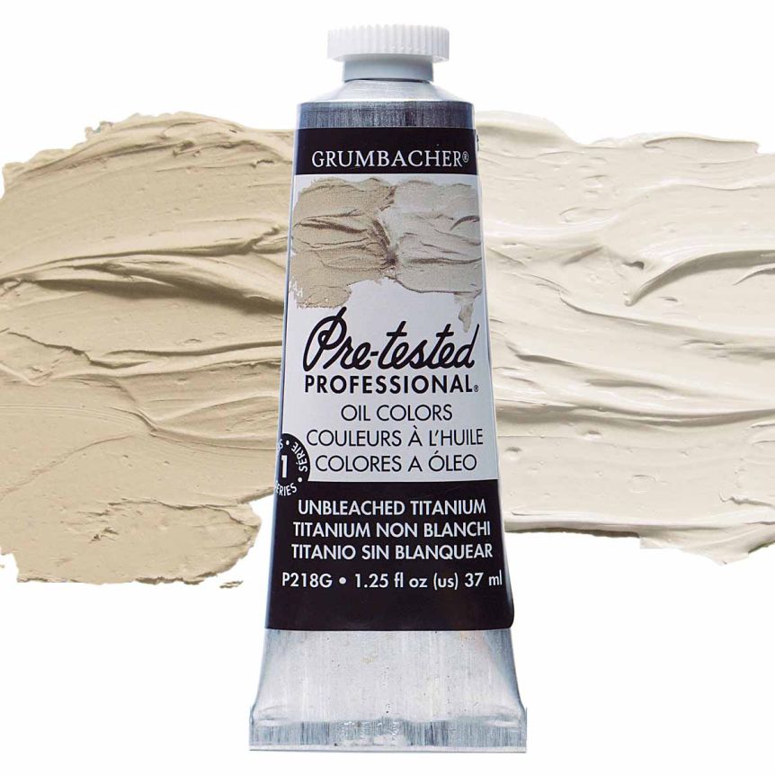 Grumbacher Pre-Tested Oil Color 37 ml Tube - Unbleached Titanium