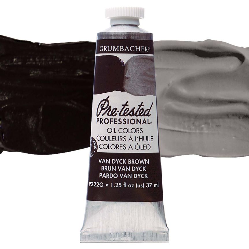Grumbacher Pre-Tested Oil Paint 37 ml Tube - Van Dyke Brown