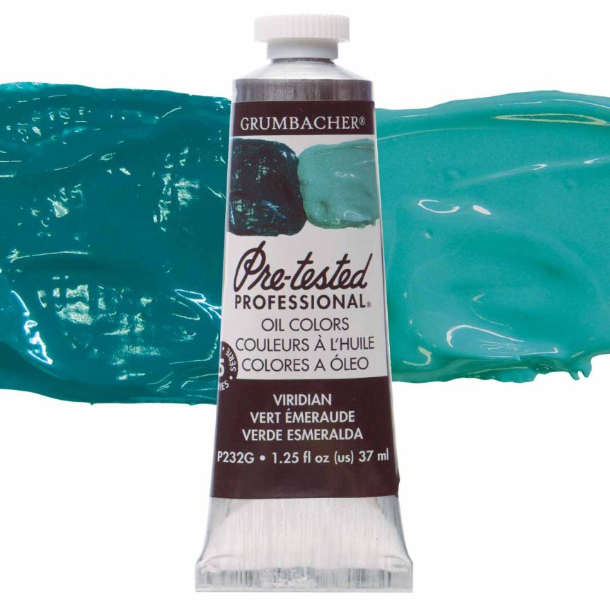 Grumbacher Pre-Tested Oil Color 37 ml Tube - Viridian