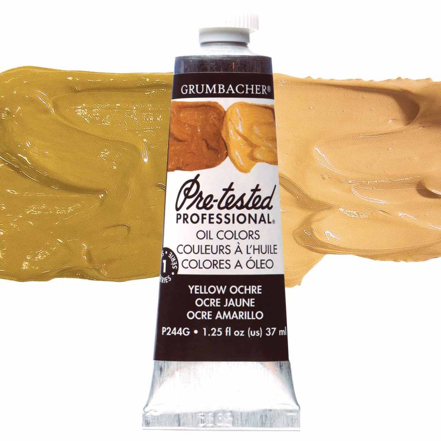 Grumbacher Pre-Tested Oil Color 37 ml Tube - Yellow Ochre