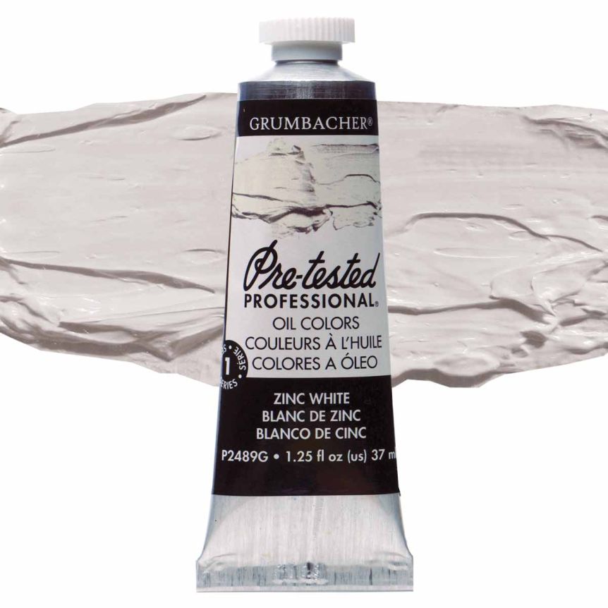Grumbacher Pre-Tested Oil Color 37 ml Tube - Zinc White